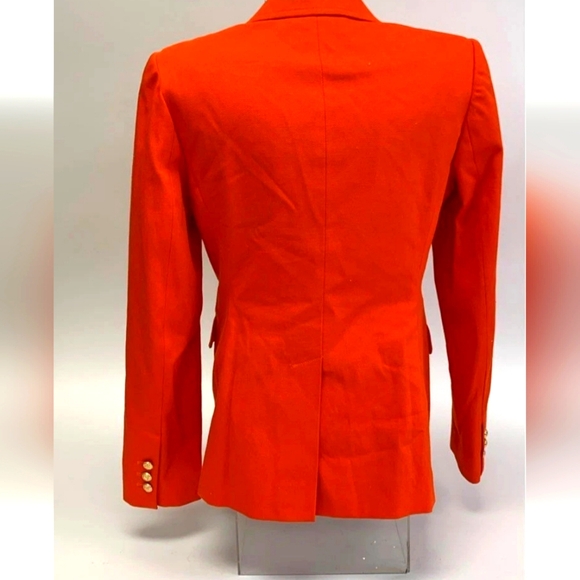Brand New W/otags Juicy Couture Orange Blazer Italian Materials HQ! Sz 8 Medium - Picture 5 of 12